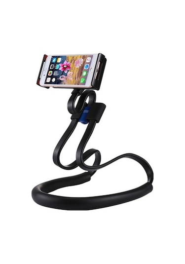 Tongxida Cbtx Esnek 360 Telefon Standı - Boyun Asılı Tutucu - 17mm Top Kafa Siyah