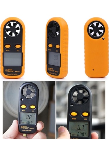 Smart Sensor Ar 816 Rüzgar Hızı Ve Sıcaklık Ölçer Anemometre N11.153