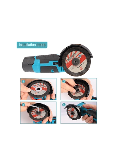 Moveevo Yüksek Esneklikli Ve Dayanıklı Reçineli Kesme Diski, Çift Taraflı Takviyeli Mesh İle Güvenli Ve Etkili Kesim