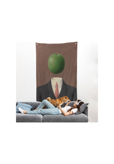 Rene Magritte - Soyut Sabit Fikir Duvar Örtüsü-7343