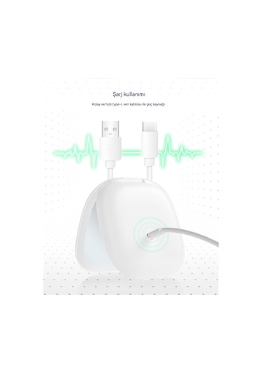 Aurora Çiftli Taraflı Lamba Büyütülmüş Makyaj Aynası Kare Pratik Hediye Katlanır Lamıtaşı Beyaz Beyaz