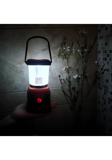 Xuweiwei Taşınabilir Led Kamp Lambası Yuvarlak Dayanıklı Pil İle Çalışan Açık Hava Yürüyüş Balıkçılık Turuncu Siyah Altın