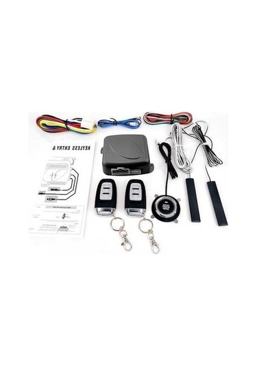 Besthome1 Araba Suv Anahtarsız Giriş + Motor Çalıştırma Siyah Set, 9 Adet