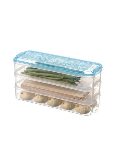 Düzenleyici 3 Katlı Yumurta Kabı Kapaklı Gıda Saklama Kabı Mutfak Aksesuarları Diğer