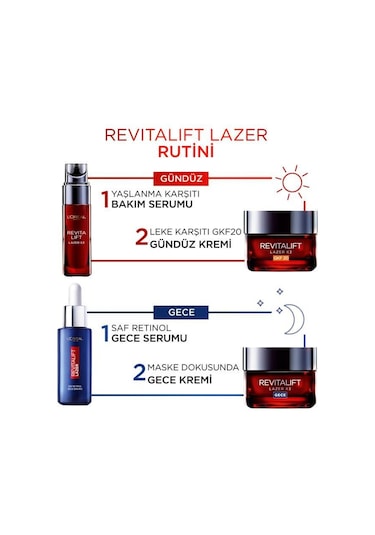 L'Oreal Paris Revitalift Lazer Saf Retinol Gece Serumu 30 ML
