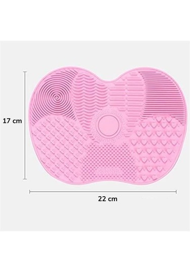 Zmc Bilişim Pratik Kolay Makyaj Fırçası Temizleme Matı Aparatı Aleti