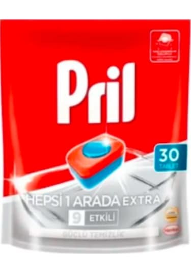 Pril Hepsi Bir Arada Extra Bulaşık Makinesi Deterjanı 30 Tablet