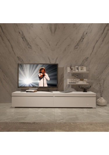 Decoraktiv Eko 4 Mdf Std Tv Ünitesi Tv Sehpası Beyaz