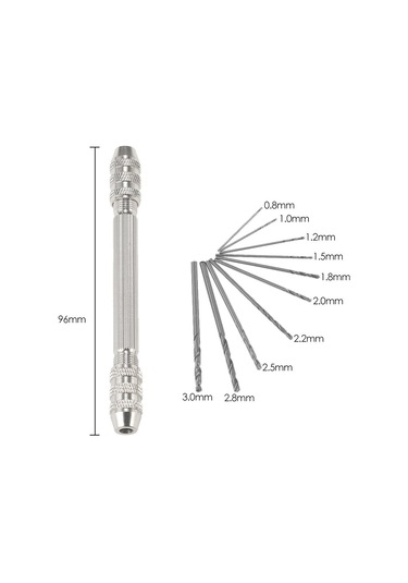 Profesyonel El Matkabı Seti 10 Parça Yüksek Çelik Büküm Matkap