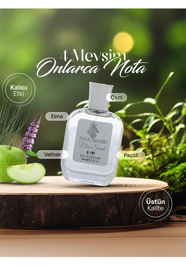 Paul David E-197 Erkek Parfüm EDP 50 ML