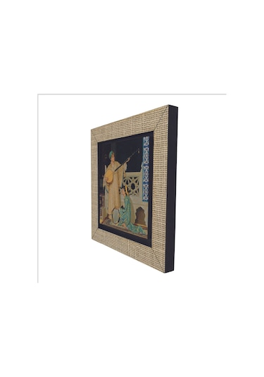 İki Müzisyen Kız Osman Hamdi Bey, 1880 Baskılı Mdf Magnet 7x7 233