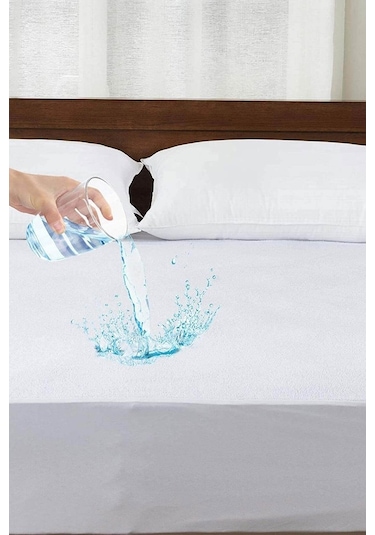 100X200 Sıvı Geçirmez Tek Kişilik Alez Pamuklu Fitted (539841650)