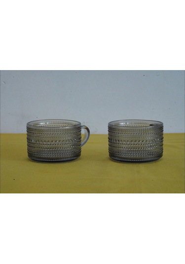 Aron Grey 2'li Bardak 410 Ml Şeffaf