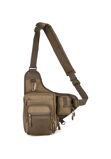 Jeehugo Balıkçılık Çanta - Kanvas Malzeme, 32x39x12cm Boyut, Yeşil, Siyah, Turuncu, Kamuflaj Ve Kahverengi Seçenekleriyle Çift Taraflı Depolama