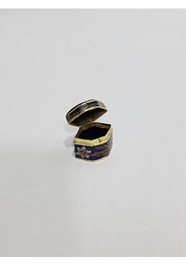 Antika Cloisonne Minyatür Kutu 3x2,1cm 108