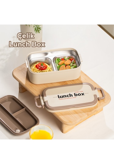 Cooker Çelik Hazneli Tekli Yemek Termosu Yk1560 Kahverengi