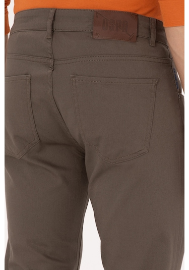 U.s. Polo Assn. Erkek Vizon Pantolon Kanvas-chino 50316835-vr052 Vizon
