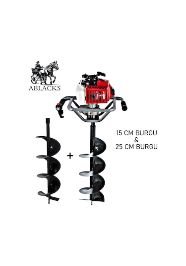 Ablacks C-52 Toprak Burgu Makinesi 15 - 25 CM Çift Burgulu