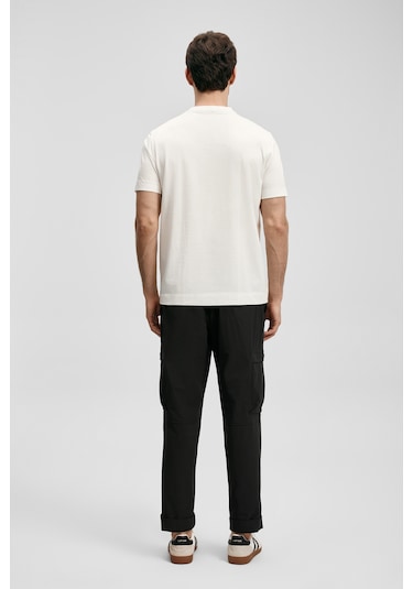 Lufian Thınk Modern Grafik T- Shirt Kırık Beyaz Kırık Beyaz 111020310100510