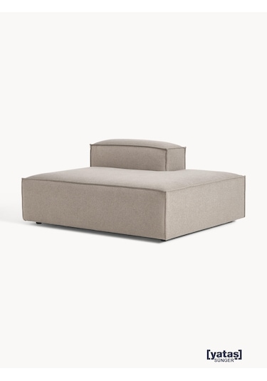 Most Mollis Sağ Pro Köşe Modül 10 Kahverengi Keten Kumaş Yumuşak