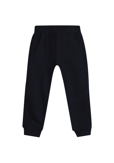 Denokids Unisex Kız Erkek Çocuk Siyah Basic Eşofman Altı Renkli Siyah