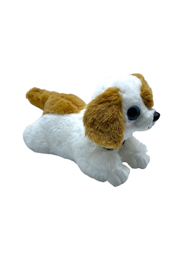 20 Cm Oyuncak Sesli Havlayan Yatan Peluş Köpek Çok Renkli