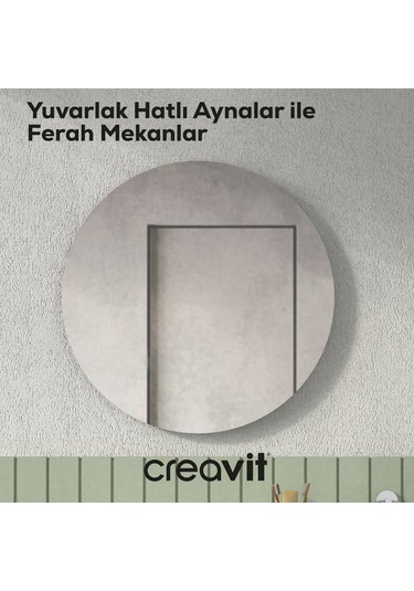 D10 65 Cm Yuvarlak Ayna Beyaz