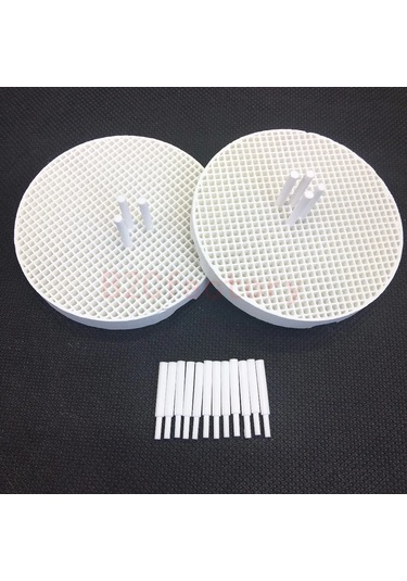 2 Diş Laboratuvarı Petek Fırınlama Tepsileri 20 Zirkonya Pimleri