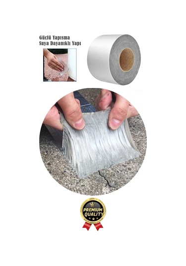 Premium Su Sızdırmaz İzolasyon Çatlak Boru Tamir Çamur Bandı Isıya Dayanıklı Sakız Bant 48 Mm X 2 Mt