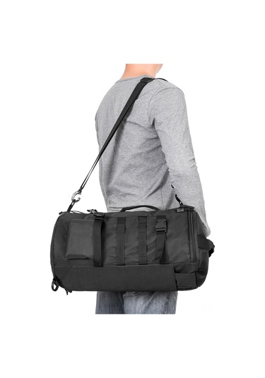 Jeehugo 23l Poliester Balıkçılık Sırt Çantası - Büyük Kapasite Ana Bölme, İki Yan Çubuğu Cepler, Molle Askılar Ve D Halka - Çok Yönlü Taşıma Seçenekleri