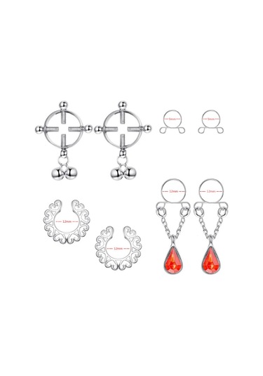 Suntek 8 Adet Paslanmaz Çelik Tılsım Yüzüğü Delici Olmayan