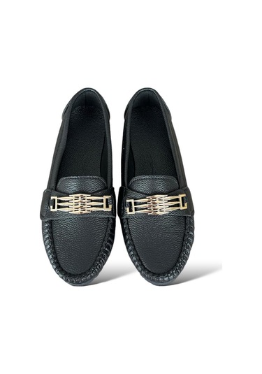 Kadın Hafif Taban Günlük Rahat Babet Siyah-siyah Siyah