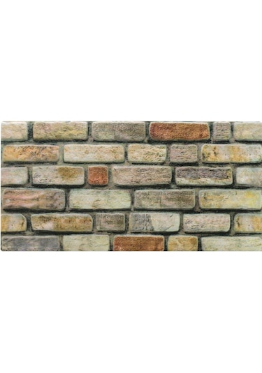 5 Adet X Tuğla Desenli 3D Strafor Köpük Duvar Kaplama Paneli (446785741)