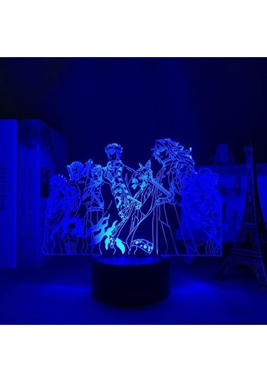 Goldenqian Denaon Slayer Anime 3d Erkek Için Gece Lambası 16 Renk Kız Odası Dekor Illusion Led Lamba Usb Manga Kimetsu Hiçbir Yaiba Şekil Uygun Çocuklar Hayranlar Yılbaşı Hediyeleri Gx58er Siyah
