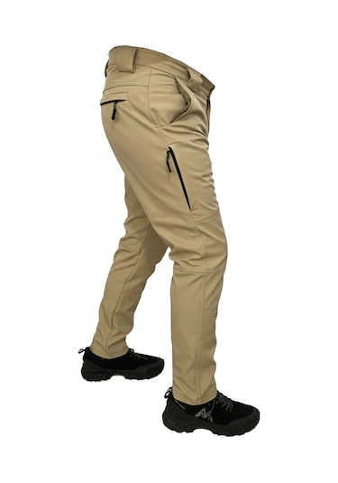 Mysia Outdoor Açık Bej Soft Shell Pantolon İçi Polarlı Bej