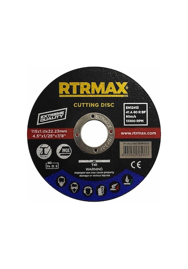 Rtrmax Rdm11510 Metal Kesme Diski 115x1.0mm