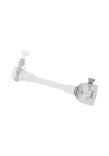 Yaozixa Abs Materyal Su Kaybını Azaltıcı, 360 Döner Esnek Boru, 2 Tip Sprey, Gri 18cm Musluk Uzatıcı