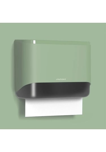 Fastbuy Dream011 Yeşil Banyo Kağıdı Dağıtıcısı, Duvara Monte, Deliksiz Havlu Tutucu, Tuvalet Havlu Dağıtıcısı Yeşil