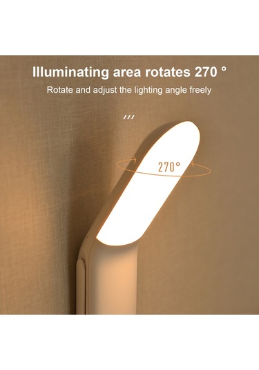 Reedark Led Hareket Sensörlü Gece Lambası - 270 Döner Işık, 1200mah Pil, Çelik/şase/manyetik Tutma, Mutfak/şifonyer/uyku Odası Kullanıma Uygun Beyaz