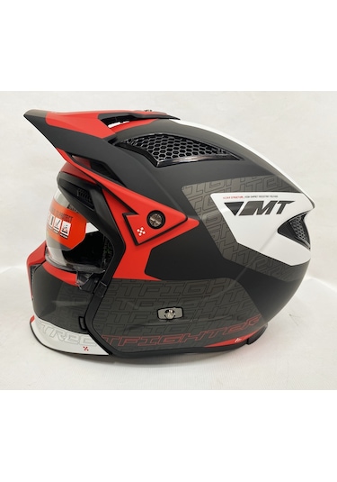 Şefaf ve Siyah Cam + Mt Streetfighter Sv Totem B15 Modüler Motosiklet Kaskı