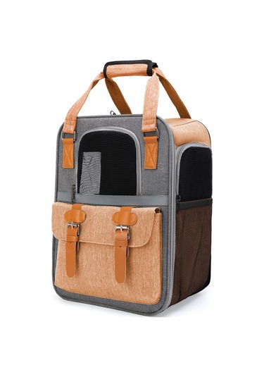 Cbtx Açık Taşınabilir Omuz Evcil Hayvan Sırt Çantası El Katlanabilir Nefes Alabilir Kedi Çantası Stil 6 Turuncu