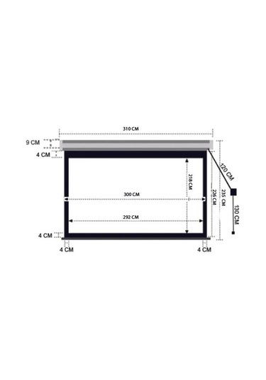 Codegen Ex-30 300X225 Motorlu Projeksiyon Perdesi