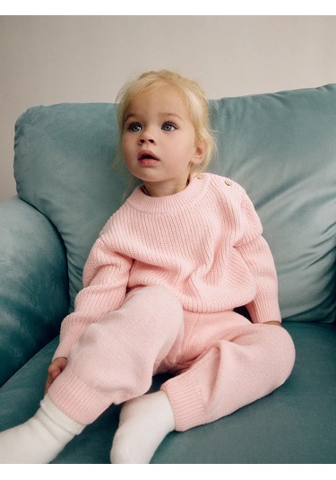 Sela Pamuklu Temel Örgü Kazak 481858690 Tozlu Pembe