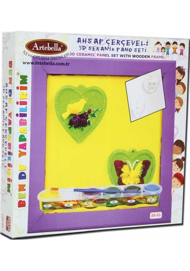 3d-03 Artebella Seramik Boyama Seti 20x20 Cm