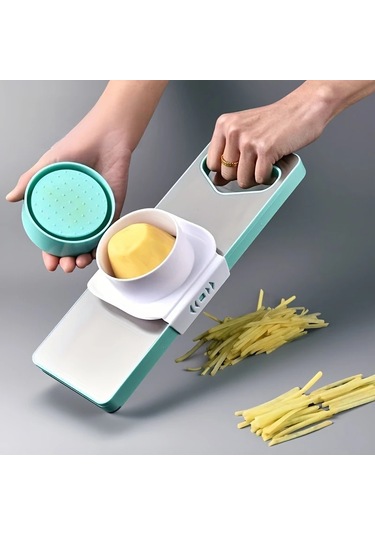 Myinkai Ev Patates Parçalayıcı Paslanmaz Çelik Çok Fonksiyonlu Açık Yeşil