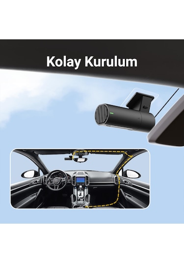 Kawa D6 3K 1620P 145° Geniş Açı Lens DSI-2 Gece Görüşlü G-Sensörlü WDR WiFi Araç Kamerası