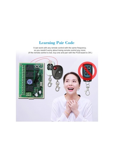 Pazly Dc12v 4k 433mhz Uzun Menzilli Rf Anahtar Seti, 2v+1a Akıllı Ev Otomasyonu İçin 1527 Yonga Diğer Diğer