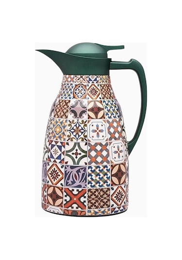 Roomours Andalusia Green Termos 0,75 Litre Endülüs Desenli Yeşil