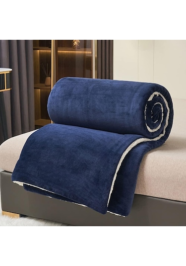 Mulberry Sherpa Polar Çift Taraflı Çift Kişilik Battaniye 220 x 240