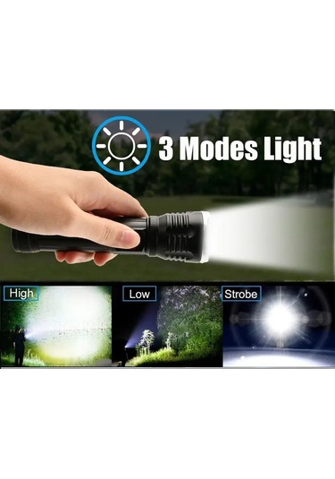 Gold Orıon Alüminyum Led Fener Or-2304-tg Siyah